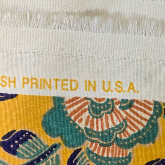 Java Jungle Yellow Asian Dragon Themed Fabric Soil & Stain Repellent Finish - Picture 11 of 12